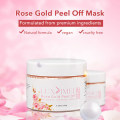OEM для удаления черных точек 24K Gold Crystal Gel Clay Rose Petal Face Peel off Mask